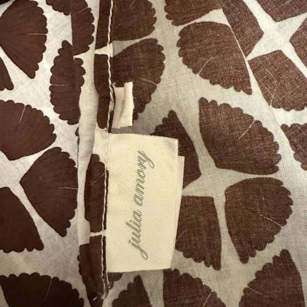 Julia Amory Brown Printed Cotton Pareo